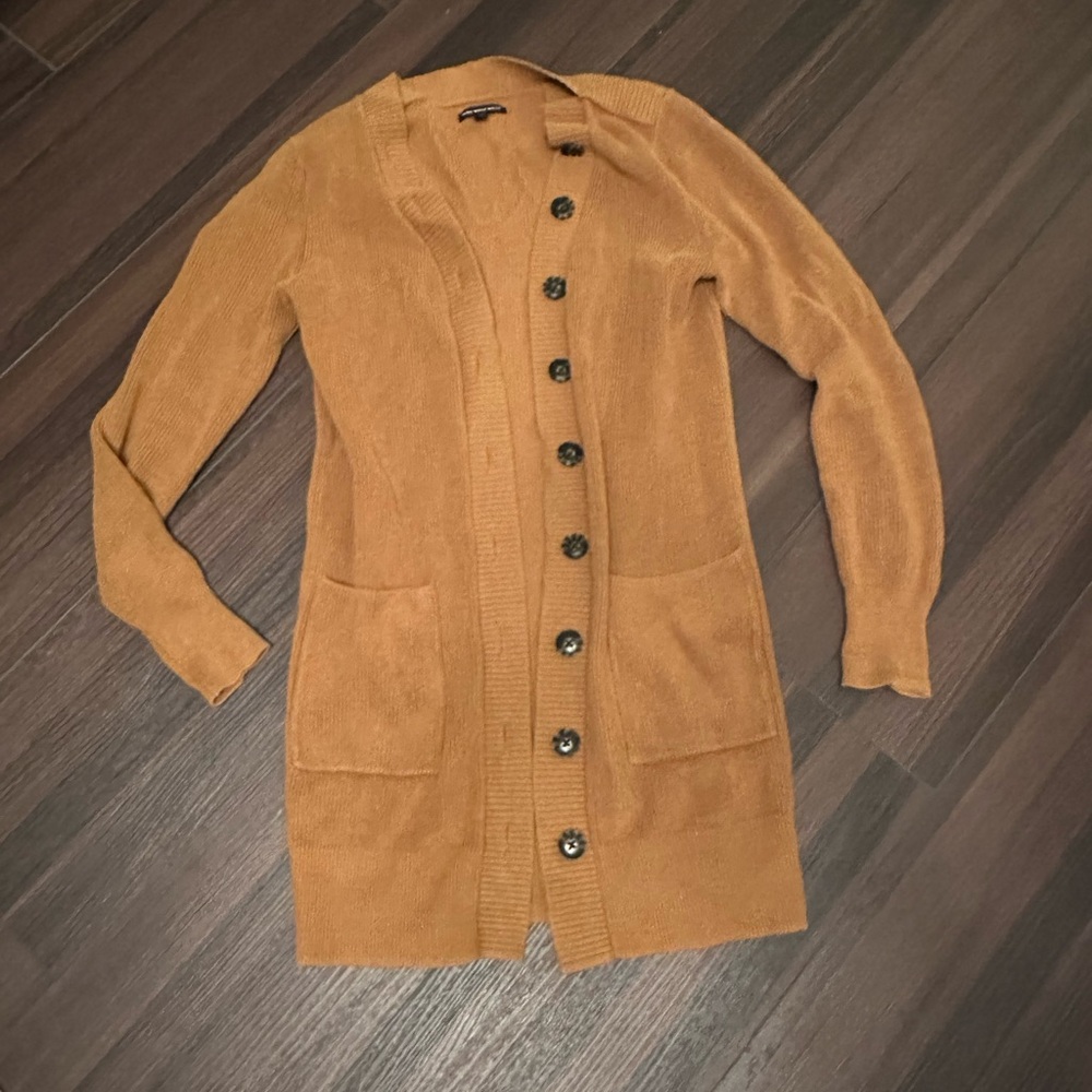 Camel Cardigan Sweater